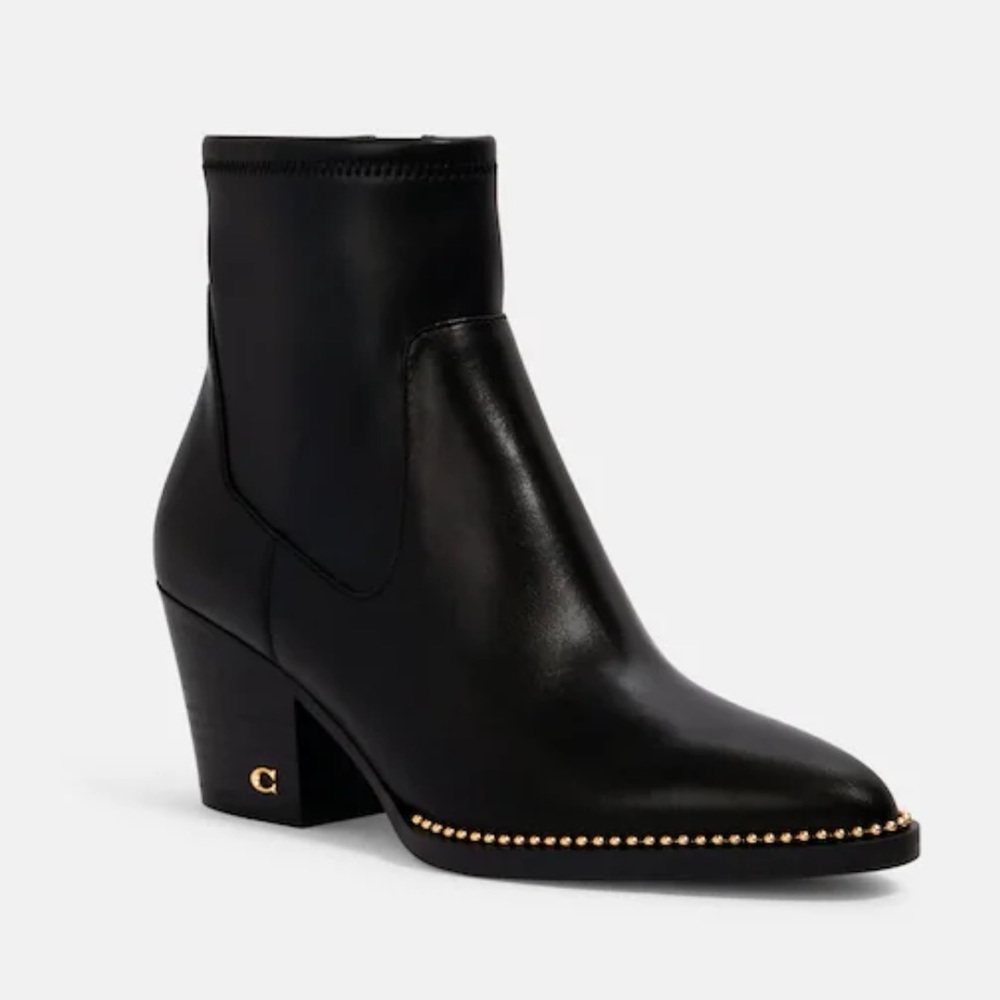 Coach Pell Leather Bootie, size 9.5